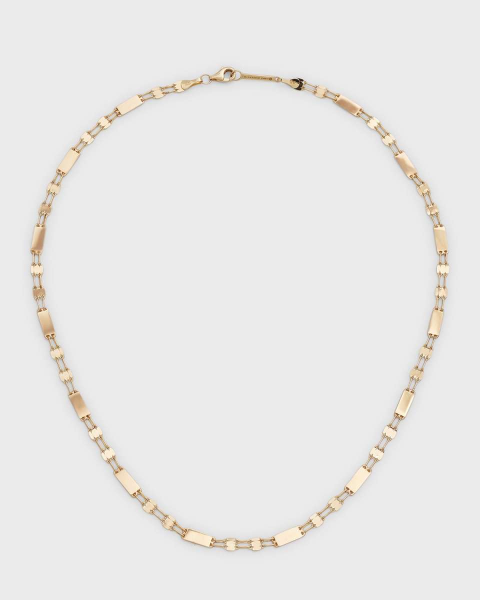 At Barts 14K Yellow Gold Tag Station Chain Necklace